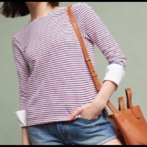 Anthropologie Deletta Stripe Top M